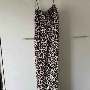 Leopard Print Maxi Dress